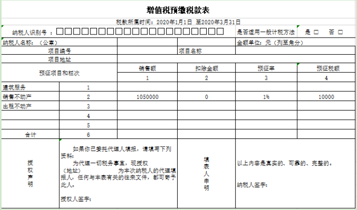 【北京税务】小规模纳税人3%减按1%征收申报表填写案例